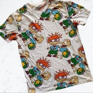 Nickelodeon Rugrats Characters Theme Cotton Short Sleeves Tees Sz S